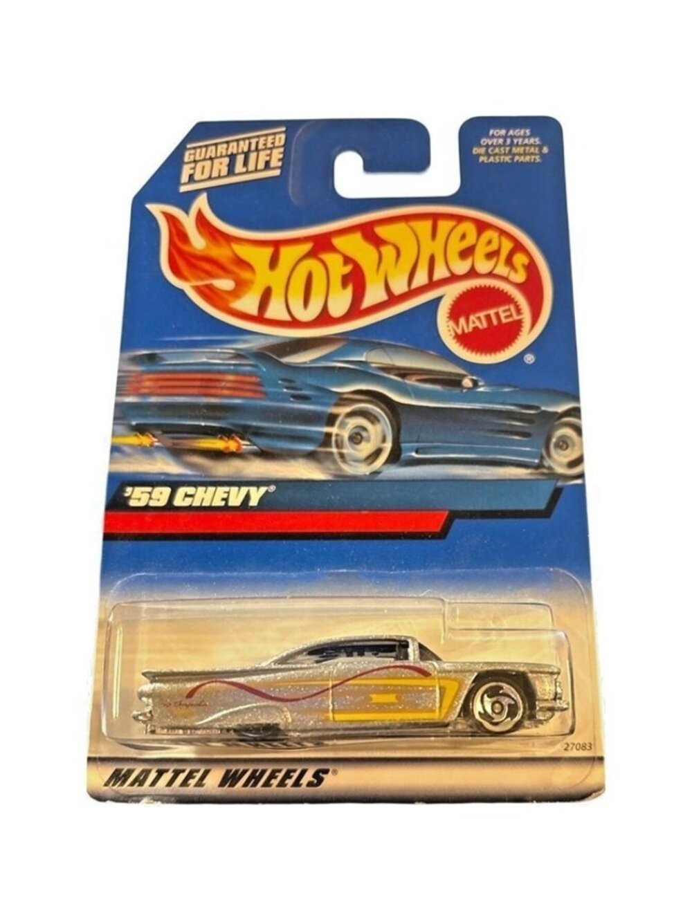 Vintage Die Cast Hot Wheels 59 Chevy Car Collectible Sealed 1:64 Multi-Color 270